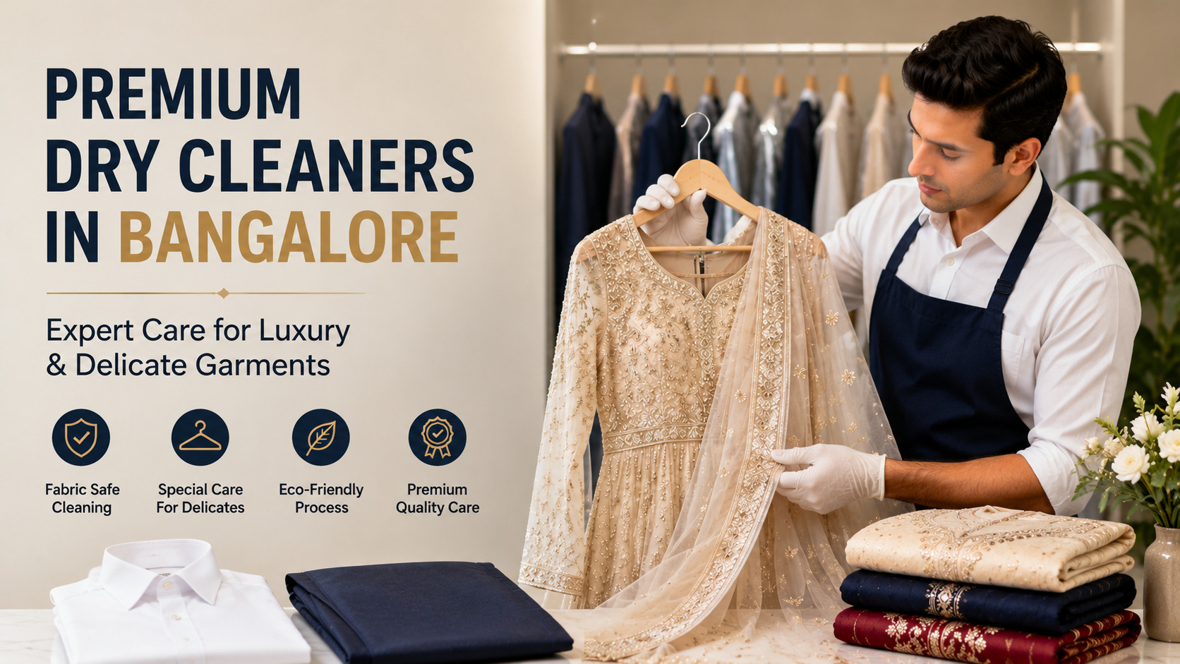 Premium Laundry and dry cleaners in Whitefield area