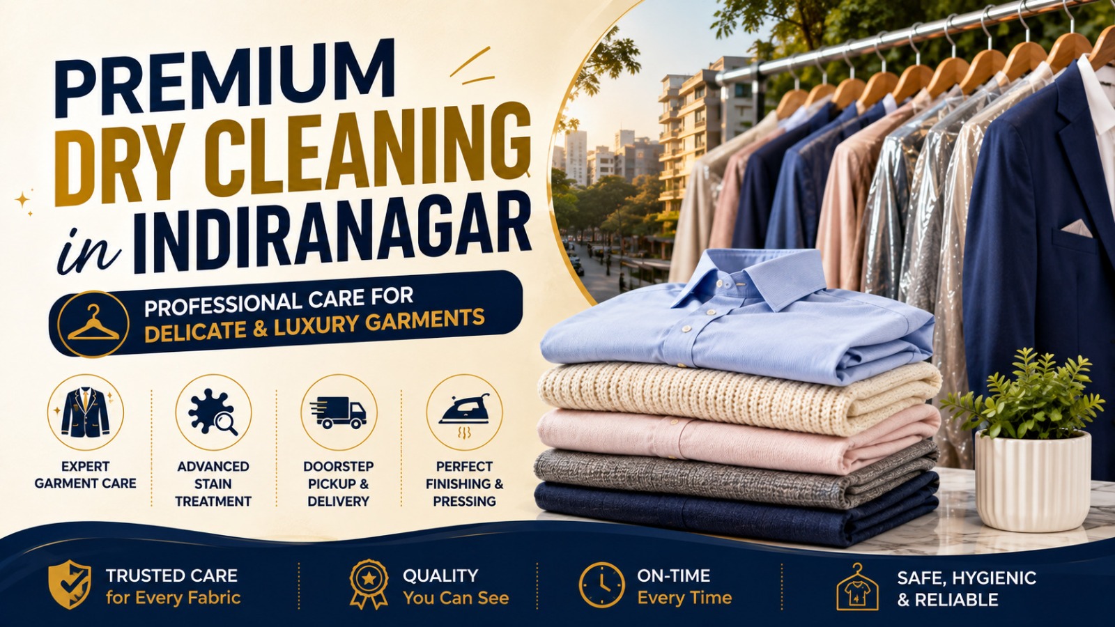 Premium Dry Cleaning in Indiranagar: Delicate & Luxury Garment Care