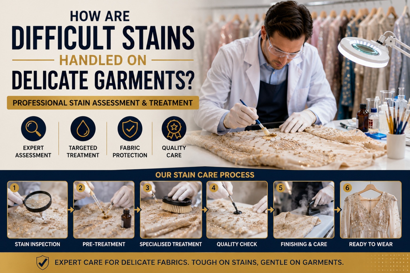 professional stain treatment for delicate garments