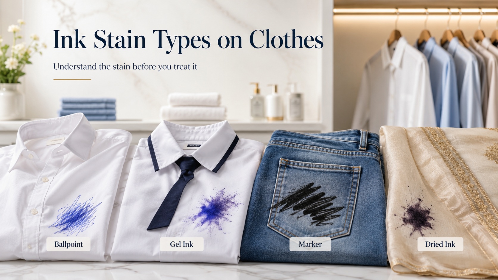 Different Types of Ink Stains on Clothes